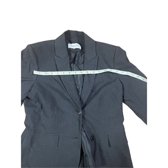 Calvin Klein womens blazer charcoal gray size med - Picture 6 of 8